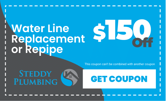 Steddy Plumbing, LLC in Spring, TX | Water Line Coupon